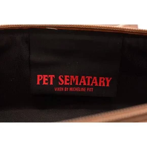 Vixen by Micheline Pitt Pet Sematary Cross Graveyard Cross Body Bag Purse NWT - Picture 14 of 15